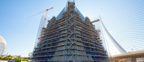Adaptation of Ringlock Scaffolding BRIO to difficult geometries